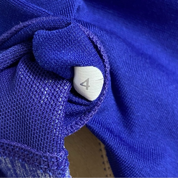 Lululemon purple pigment blue Flow Y racerback mesh panel sports bra IV - Picture 4 of 6